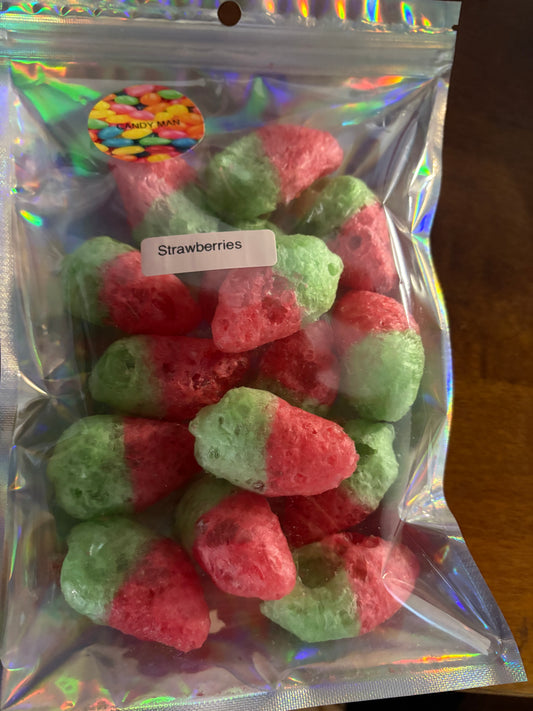 Freeze dried strawberry chews