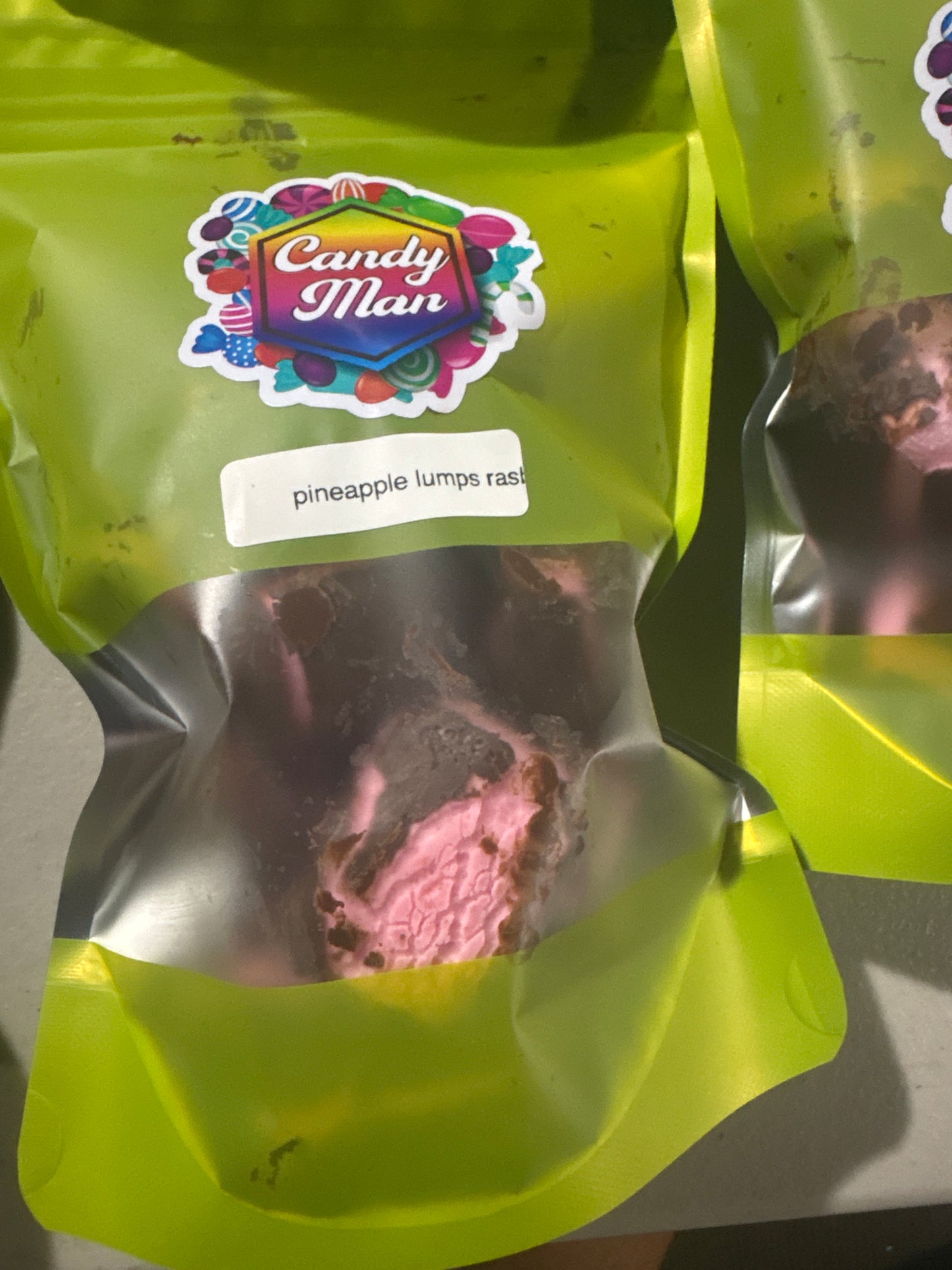 Freeze dried rasberry pineapple lumps