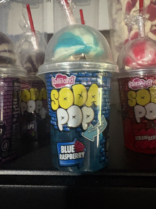 Soda pop blue raspberry